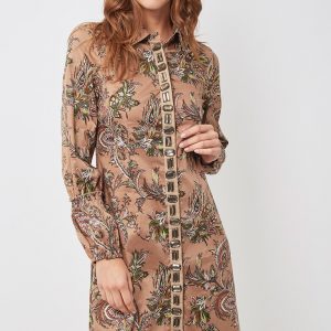 Vestido camisero estampado