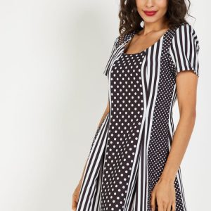 Vestido combinado