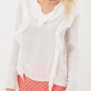 Blusa con volantes