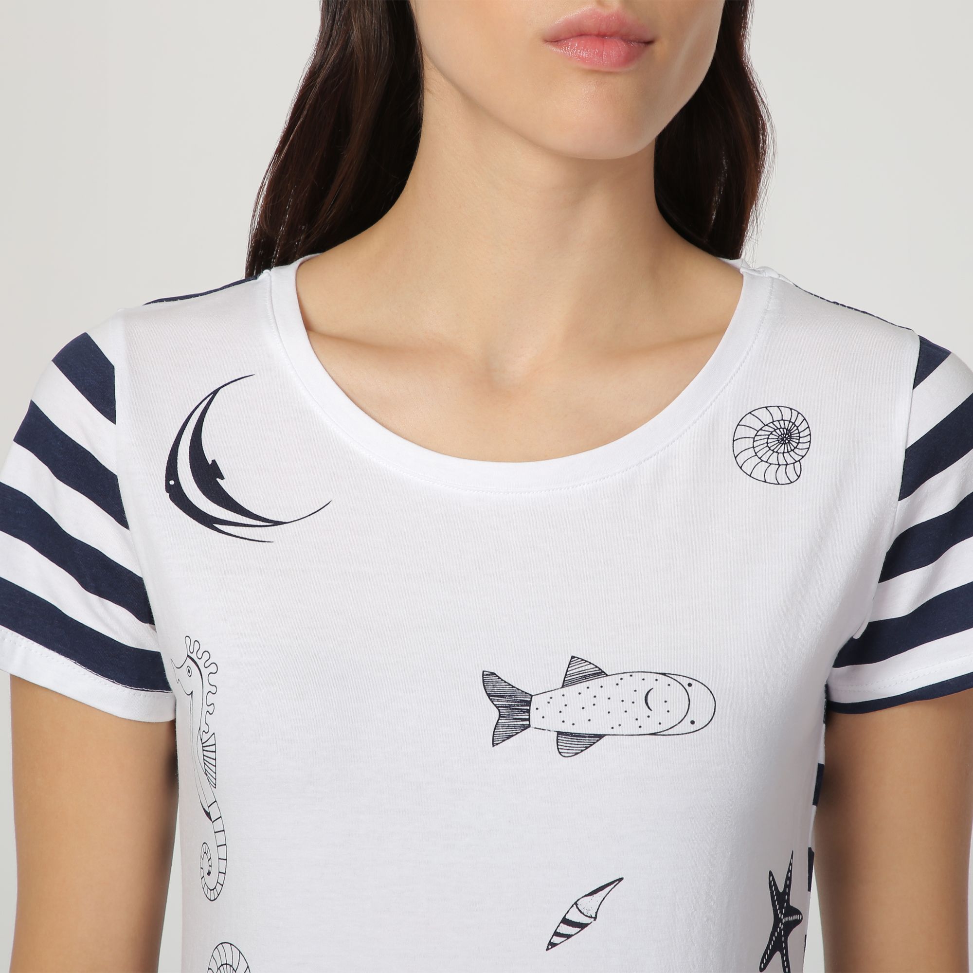 Camiseta combinada
