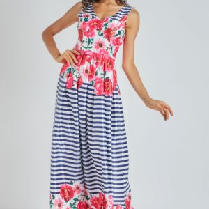 Vestido largo de flores OK