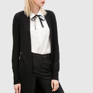 Chaqueta de punto larga