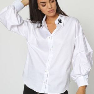 Blusa mangas abullonadas