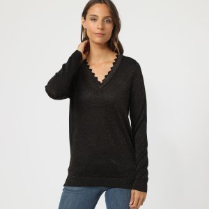 Jersey con escote de pico