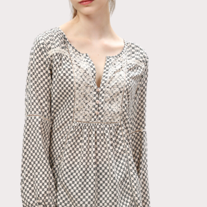 Blusa fluida estampada