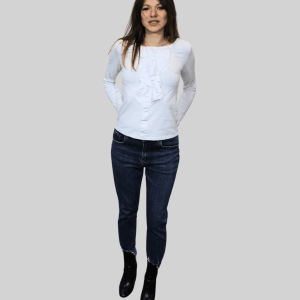 Camiseta con lazo delantero