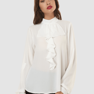 Blusa con volante