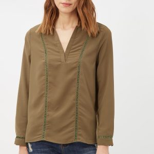 Camisa con detalles calados
