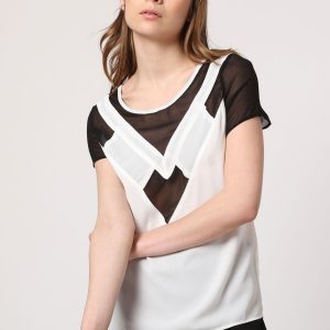 Blusa combinada