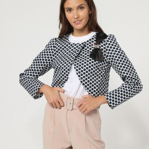 Chaqueta corta de lunares