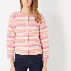 Chaqueta estampada de rayas
