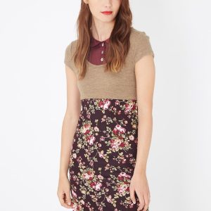 Vestido combinado
