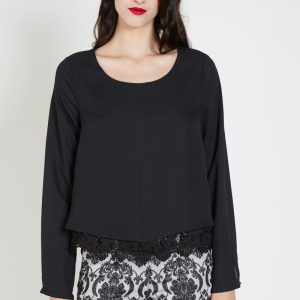 Blusa con encaje