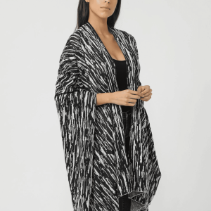 Chaqueta de punto estampada