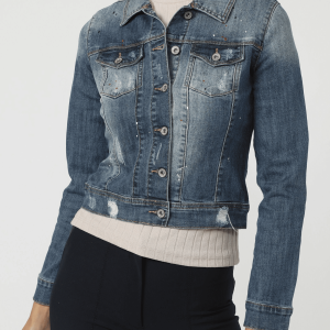 Chaqueta vaquera desgastada
