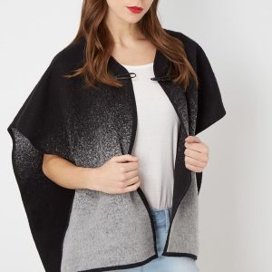 Poncho mujer efecto degradado
