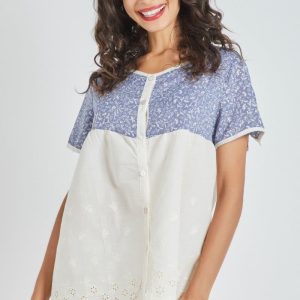 Blusa combinada