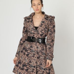 Gabardina estampada