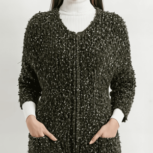 Chaqueta de punto con cremallera