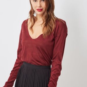 Jersey con escote de pico