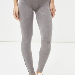 Leggings de punto con botones en el tobillo