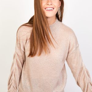 Jersey con detalles de brillo