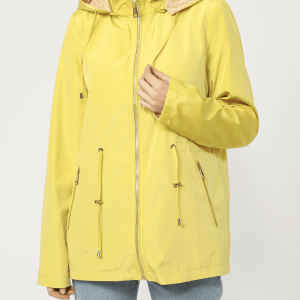 Trench impermeable reversible con capucha desmontable