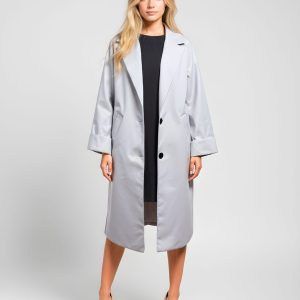 ABRIGO BLANCO ESTAMPADO