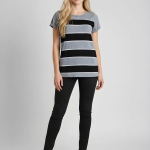 Camiseta de algodón de rayas