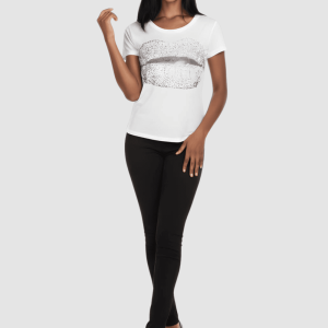 Camiseta blanca impresa