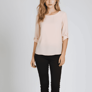 Blusa cuello redondo