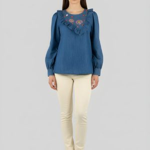Blusa vaquera bordada
