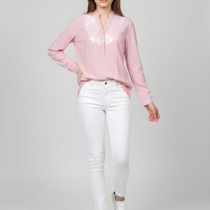 Blusa con encaje