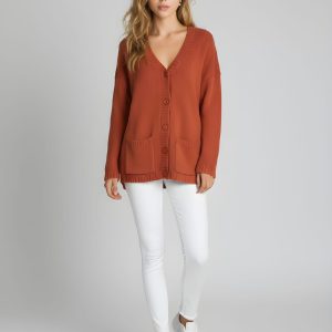Chaqueta de punto con bolsillos