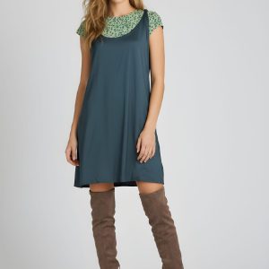 Vestido efecto dos en uno