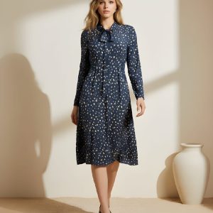 Vestido midi estampado