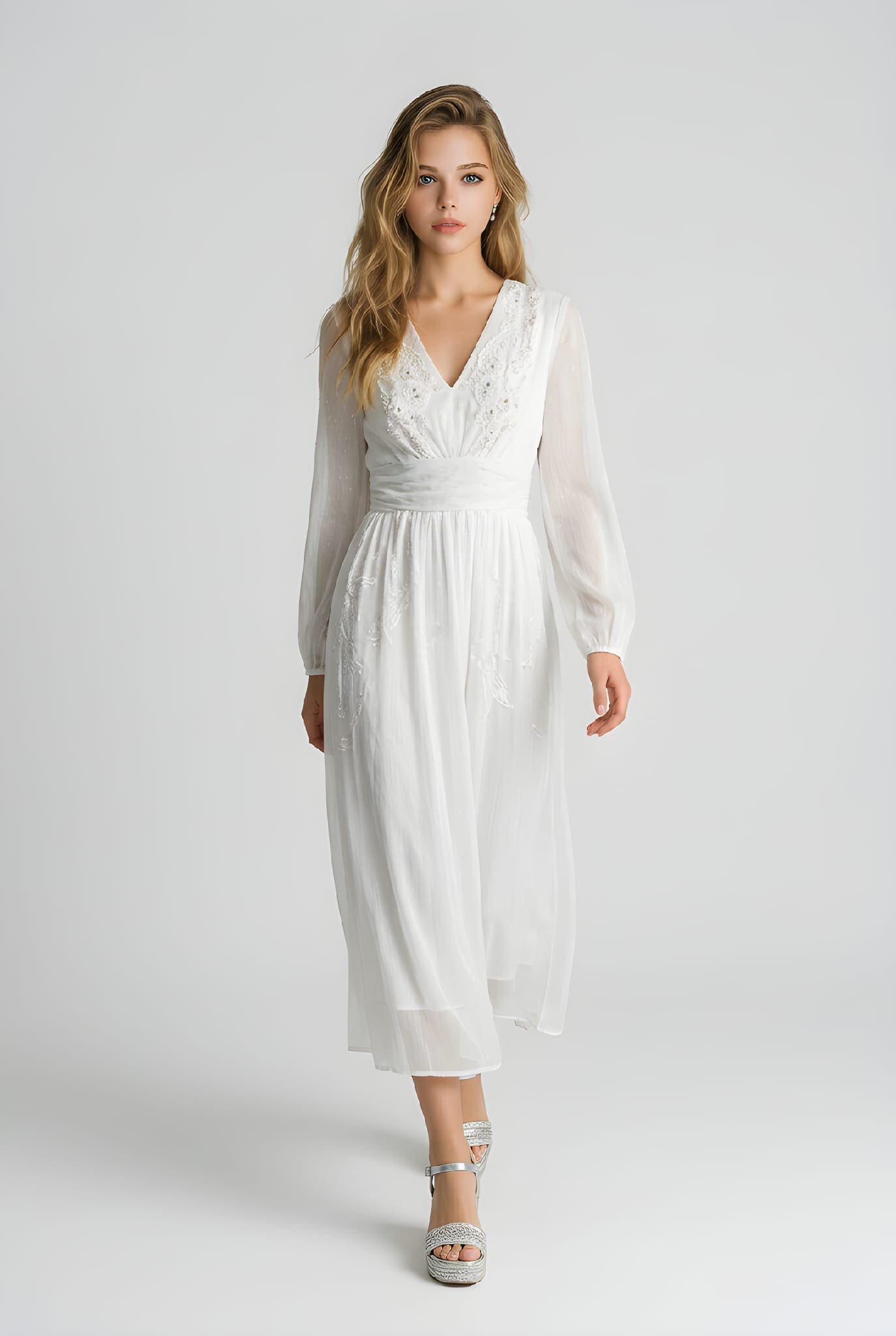 Vestido con pedrería