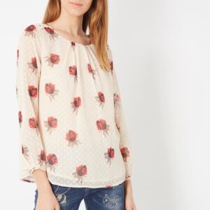 Blusa estampada con textura
