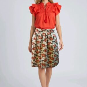Falda de flores