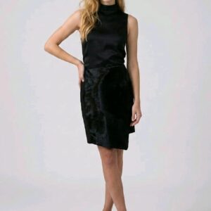 Falda efecto piel