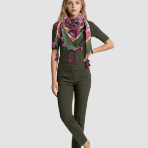 Pañuelo estampado de flores