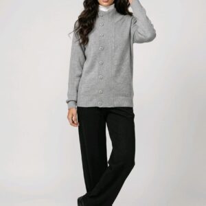 Cardigan cuello alto