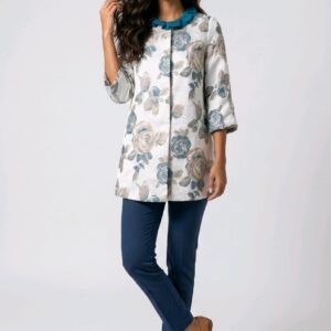 Chaqueta estampada de flores