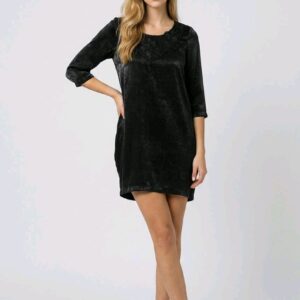Vestido corto satinado