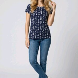 camiseta estampada mujer