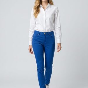 Pantalón slim azulón