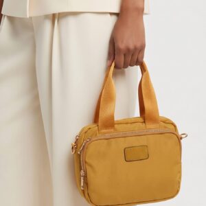 Bolso nylon con tres compartimentos