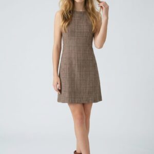 Vestido de cuadros sin mangas