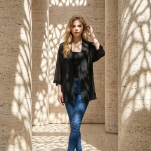 chaqueta kimono mujer