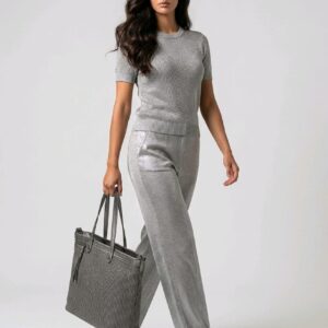 Bolso efecto rafia mujer